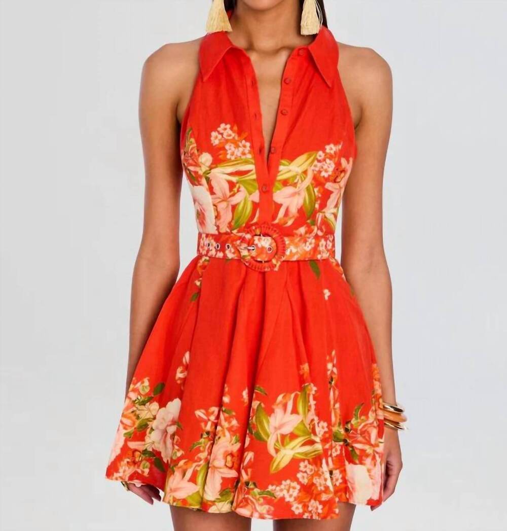 NEW HEMANT & NANDITA hibi dress in orange